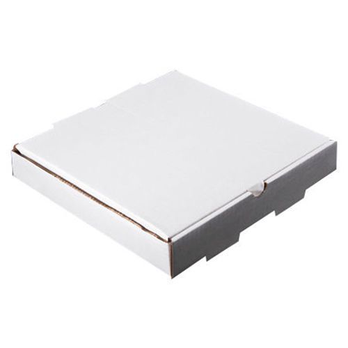10&#034; x 10&#034; x 2&#034; White Corrugated Pizza Box - 50 per case