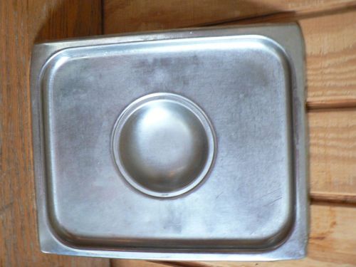 SECOWEAR  HALF SIZE STEAM TABLE FOOD PAN COVER STAINLESS STEEL