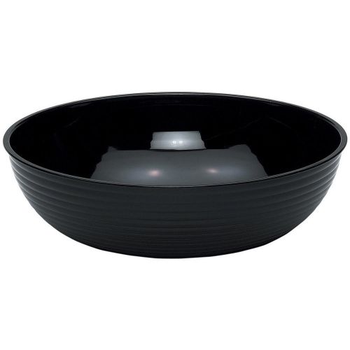 CAMBRO 40 QT. ROUND RIBBED BOWLS, 4PK BLACK RSB23CW-110