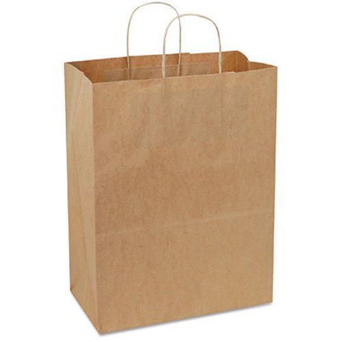 Bag Company Handled Shopping Bags, #65, 13w x 7d x 17h, Natural