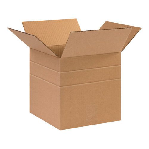 Box Partners Multi Depth Corrugated Boxes 12 1/2&#034; x 12 1/2&#034; x 12&#034;, 10&#034;, 8&#034;, 6&#034;