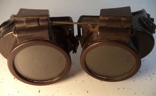 Vintage Wilson Flip Up Lens Welding Goggles Glasses Steampunk