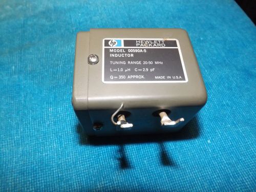 HEWLETT PACKARD HP BOONTON TYPE 590A-5 INDUCTOR - 20-50 MHZ TUNING RANGE