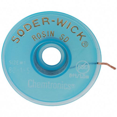 SOLDER WICK ROSIN SD  80-1-5 CHEMTRONICS NEW (25 BOBBINS)