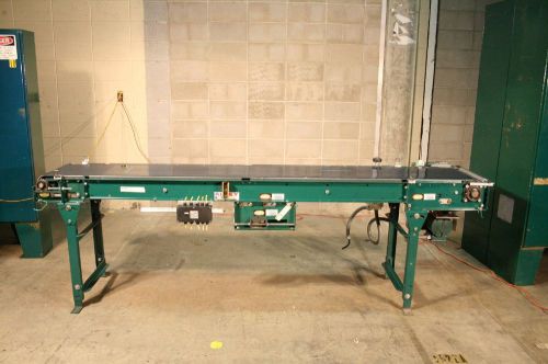 Alvey conveyor w/ reliance electric p56x3951r 3/4 hp motor / ~9&#039; x 14&#034; belt for sale