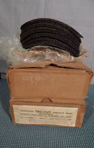 Milwaukee  Tru-Cut Abrasive Discs 7&#034;dimeter  X 7/8&#034; Hole 60 Grit Serrated 45 Pcs