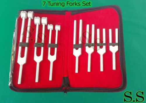 7 Pcs Set Tuning Forks SURGICAL DIAGNOSTIC INSTRUMENTS