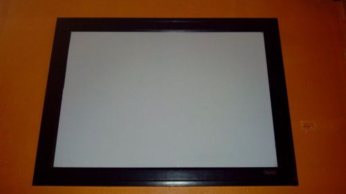 White dry erase board w. black border