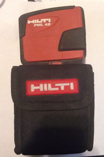 GOOD USED HILTI PML 42 LINE LASER LEVEL SELF-LEVELING PML42