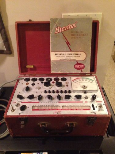 Hickok 600A Vintage Vacuum Tube Tester Hifi Amp Calibration Checked