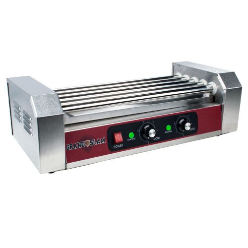 Grand Slam HDRG12 Hot Dog Roller Grill – 5 Rollers, 12 Hot Dog Capacity (110V)