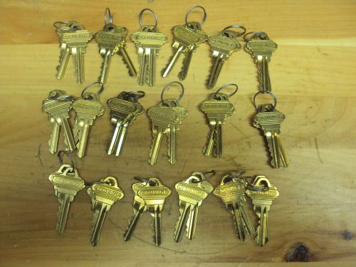 Locksmith Lot of 18 Pair Schlage Keys *** Factory Original Cut Key Sets ***