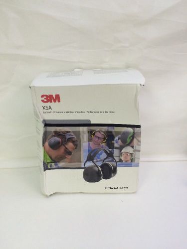 3M Peltor X5M Earmuffs Black New, Opened Damaged Box E021 A