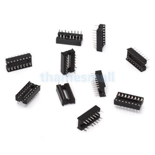 10pcs 16Pin 16 Pin DIP IC Socket Adapter 2.54mm Pitch High Quality #05147