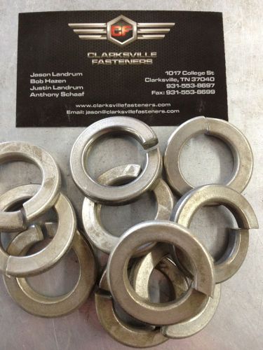 Stainless steel medium split lock washers 1&#034; qty 10 for sale