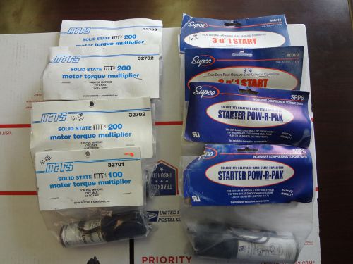 Lot of 8, Supco starter pak, Mars starter pak, variety see pictures #368