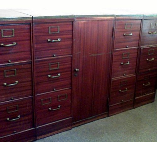 5-Piece Retro File Cabinet Ensemble