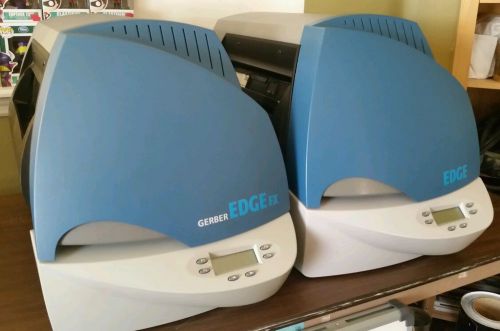 2 Two Gerber EDGE FX Thermal Printers &amp; EnVision 375 Cutter &amp; Omega 2.5