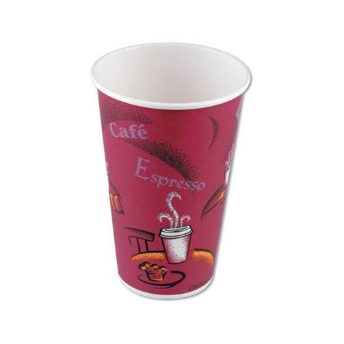 Solo cups hot drink polylined paper cups in maroon for sale