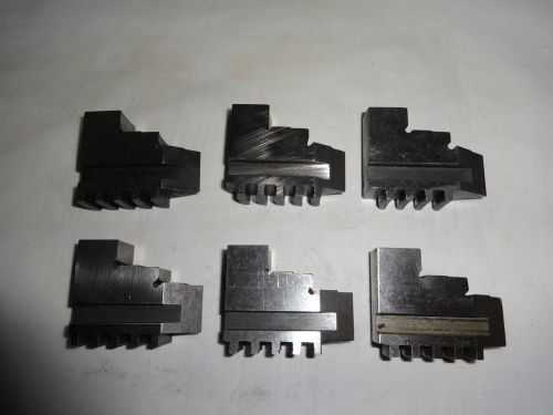 EXTRA SET OF 6 JAWS 5&#034; BUCK CHUCK -  COMMONLY USED ON HARDINGE MACHINES