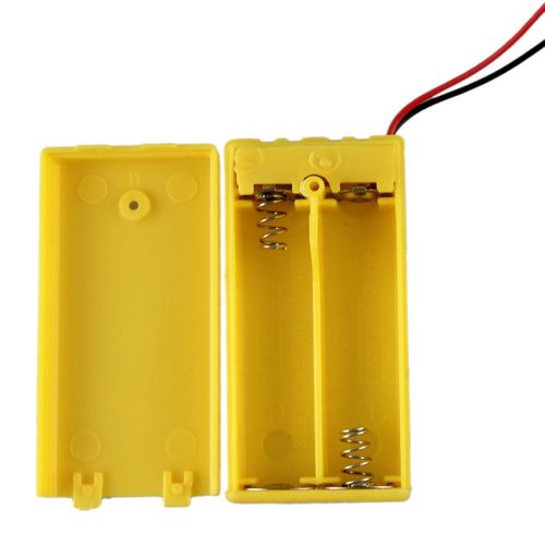 2 x aa 3v battery holder box case wire omniseal shield w/11.81&#034; for sale
