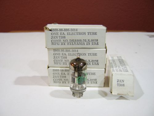 4 new Sylvania JAN 7308 Vacuum Tubes in Military Boxes  E188CC 6922