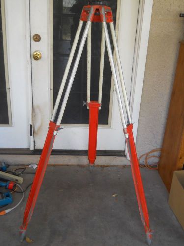 David White Adjustable Aluminum/Wood Leveling Sight Transit Survey Tripod