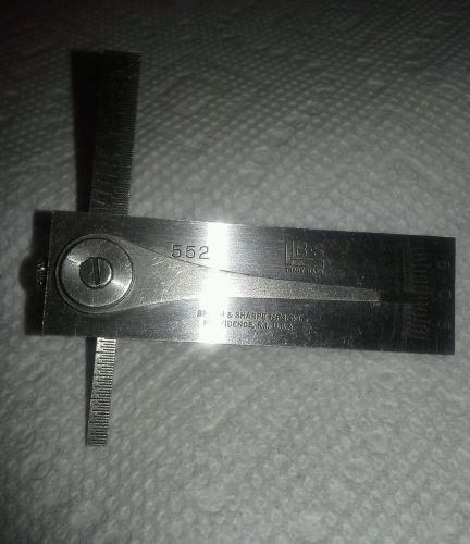 Vintage Brown &amp; Sharpe  No 552 Die Makers Square Machinist Tool