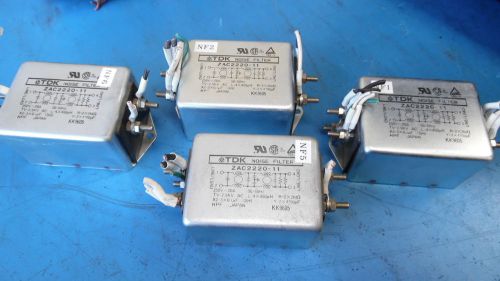 Lot of 4 TDK ZAC2220-11 Noise Filters