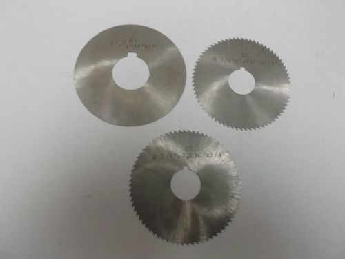 Lot Of 3 Poland Slitting Slotting Saw Blades