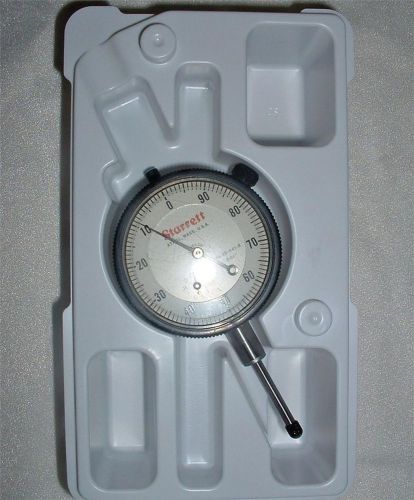 Starrett 25-441r w/slc dial indicator 0-1&#034; range white dial 0-100 reading jewel for sale