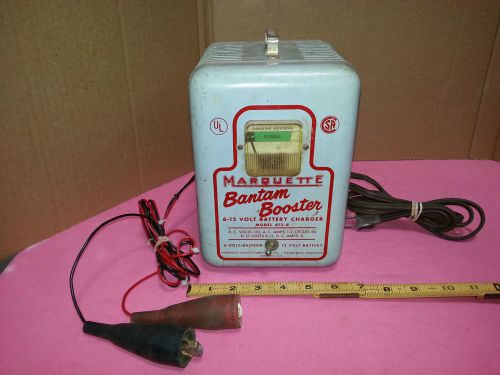 VINTAGE OLD AUTO CAR GARAGE MARQUETTE 6-12 VOLT BANTAM BOOSTER BATTERY CHARGER