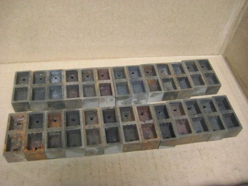 vintage antique cast iron letterpress printing press LOCKUP FURNITURE 4x10 (26)