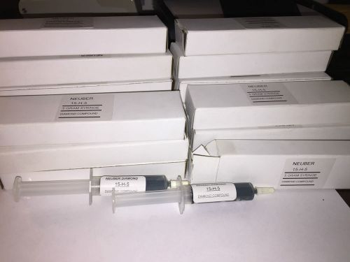 NEUBER DIAMOND COMPOUND 5 GRAM SYRINGES 15-H-5 QTY 18 DARK BLUE 10-20 MICRONS