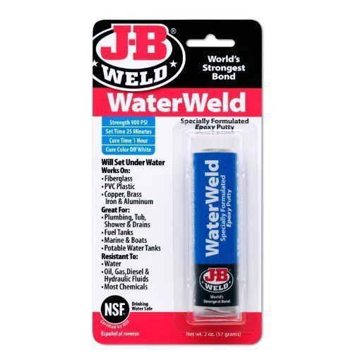 J-b weld 8277 waterweld underwater epoxy putty - 2 oz for sale