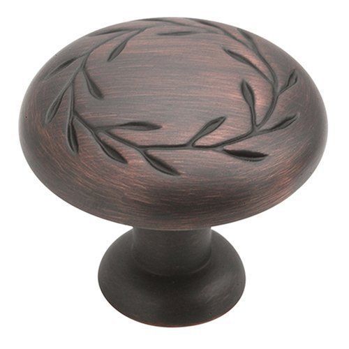 Amerock BP1581ORB Inspirations Leaf Knob, Oil Rubbed Bronze, 1-1/4-Inch Diameter