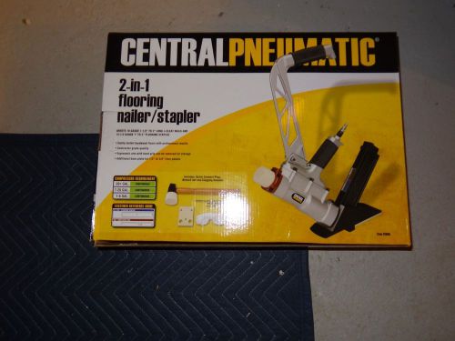 NIB Central Pneumatic 2-in-1 Flooring Air Nailer/Stapler