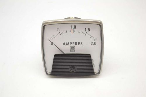 GENERAL ELECTRIC GE 1400-104 0-2.0 AMPERES PANEL METER B492265