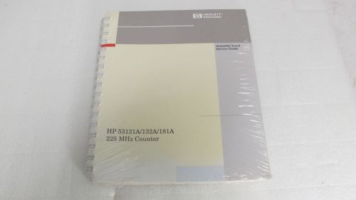 Hp 53131a/132a/181a 225 mhz counter assembly level service guide for sale