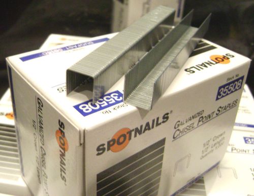 10 Boxes 5000 STAPLES -- 1/2&#034; Crown / Length  - Spotnails 35508 / Duo Fast 5016C