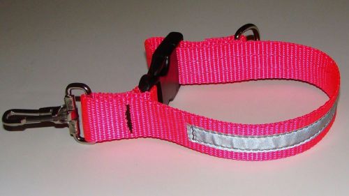 Sav-A-Jake Firefighter Glove Strap - Hot Pink w/3M Silver Reflective