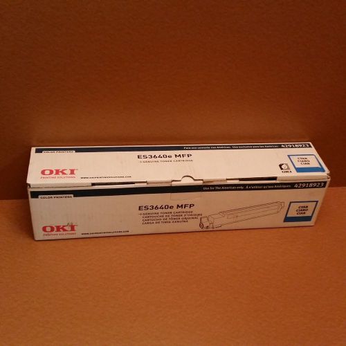 NEW OKI 42918923 High Capacity Cyan Toner Cartridge ES3640 ES3640E MFP