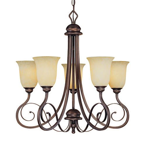 Chandelier DARK BRUSHED BRONZE 25&#034; WIDE 24&#034; HIGH Chateau HI END WHOLESALE