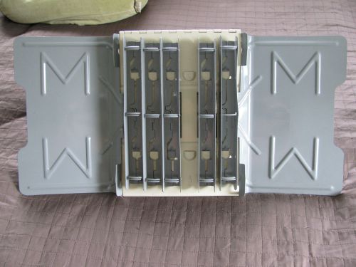 Catalog rack- master -5 ring section, mixed color steel organizer, office filing for sale