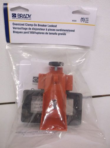 New BRADY 65329 Oversized Clamp-On Breaker Lockout  New (B26)