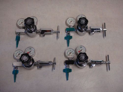 Lot of 4 western enterprises m1-870-fg1 medical oxygen regulators for sale