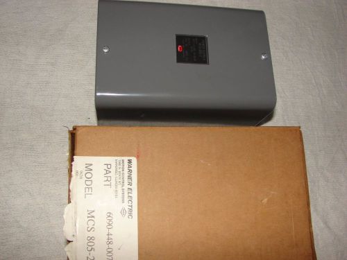 NIB, Warner Electric MCS-805-2 Power Supply ,Fail Safe Brake, 115-230VAC