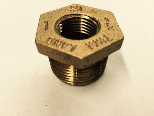 1&#034; x 1/2&#034; Brass Hex Head Reducer Bushing