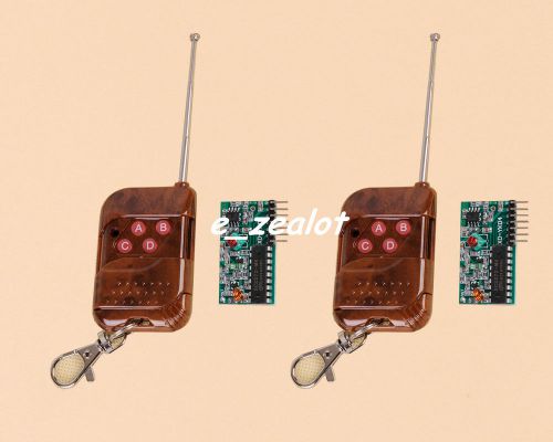 2pcs ic2262/2272 4 channel 4 key wireless remote control kits for sale