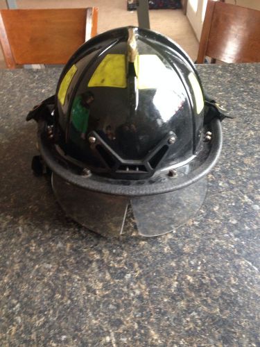 Cairns 1010 firefighting helmet with bourkes and goggles shield mount for sale